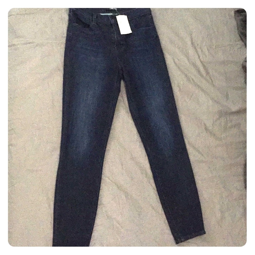 J Brand high rise skinny cropped jeans